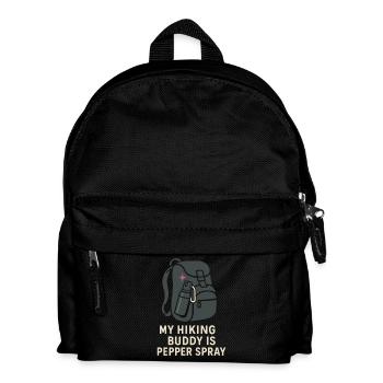 Women's solo hiker empowerment trail - Kids' Backpack - black - Front