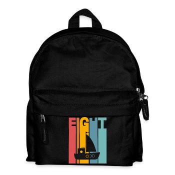 8 Jahre Kindergeburtstag Schiff - Kinder Rucksack - Schwarz - Vorne