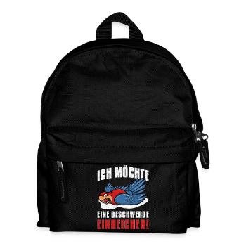 Je voudrais déposer une plainte - Sac à dos Enfant - noir - Devant