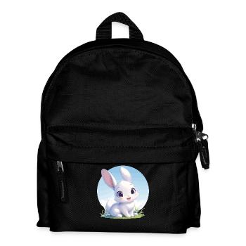 Hasen Hase - Kinder Rucksack - Schwarz - Vorne