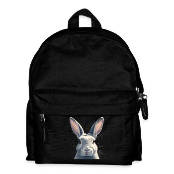 Hasen Hase - Kinder Rucksack - Schwarz - Vorne