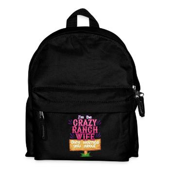 Épouse d’une mère fermière - Sac à dos Enfant - noir - Devant