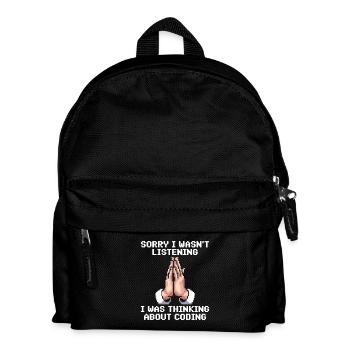Lustiges Programmierer Meme - Kinder Rucksack - Schwarz - Vorne