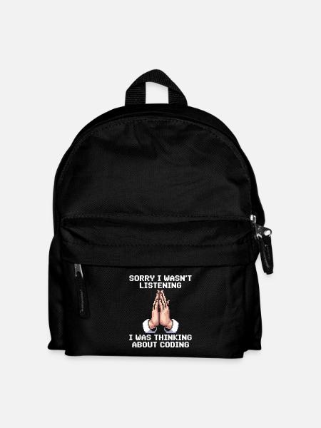 Lustiges Programmierer Meme - Kinder Rucksack - Schwarz