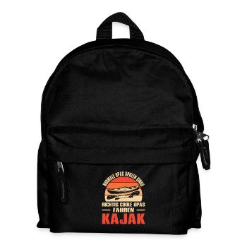 Kayaker Grandpa offre une tenue de kayak pour sports nautiques - Sac à dos Enfant - noir - Devant