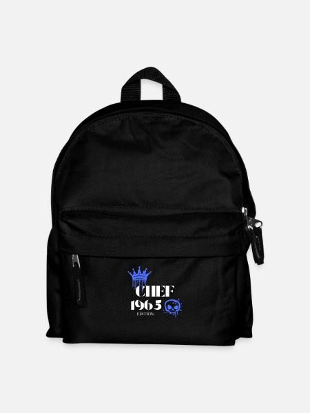 Chef Edition 1965 60th Birthday Saying - Kids' Backpack - black