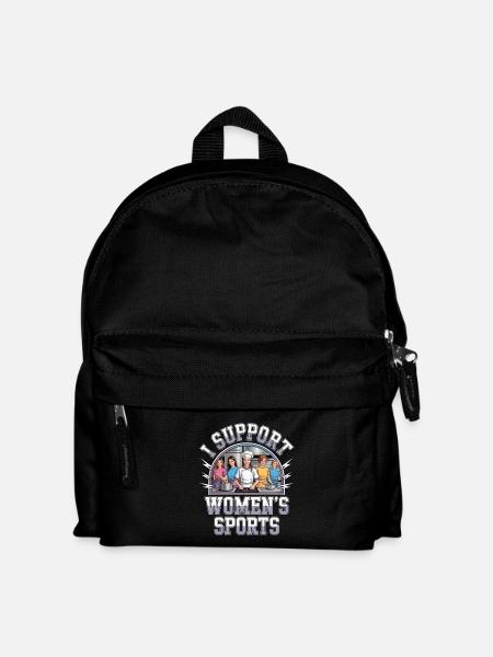 I Support Women's Sports Unwearable Bootleg - Kinder Rucksack - Schwarz