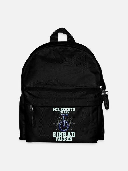 Mir Reicht's Ich Geh Einrad Fahren - Kinder Rucksack - Schwarz