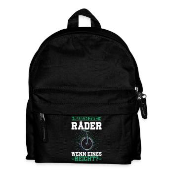 Pourquoi deux roues quand une suffit - Sac à dos Enfant - noir - Devant