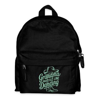 Grandmother Dancing Line Dance - Kids' Backpack - black - Front