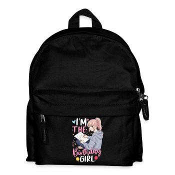 Je suis la fille d’anniversaire - Sac à dos Enfant - noir - Devant