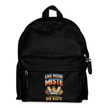 Ene Mene Miste Ich Wünsch Mich In Kiste Bootleg - Kinder Rucksack - Schwarz - Vorne