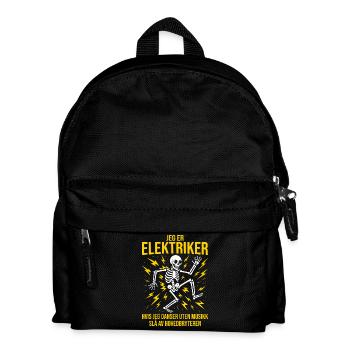 Électricien, je suis électricien, Électricien drôle - Sac à dos Enfant - noir - Devant