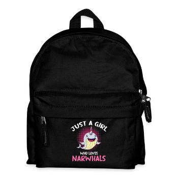 Juste une fille qui aime les narvals - Sac à dos Enfant - noir - Devant