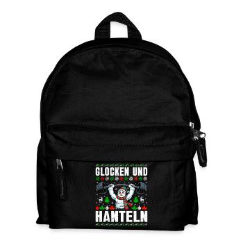 Noël CLOCHES ET HALTÈRES Fun - Sac à dos Enfant - noir - Devant