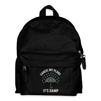 weather, drama, humor, gift, rain, snow - Kids' Backpack - black - Front