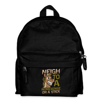 Des absurdités anti-loisirs sur un bâton - Sac à dos Enfant - noir - Devant
