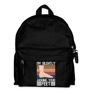 Je juge silencieusement tes pieds, podiatre drôle. - Sac à dos Enfant - noir - Devant