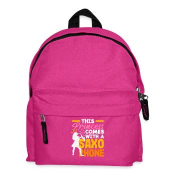 Cette princesse vient avec un - Sac à dos Enfant - fuchsia - Devant