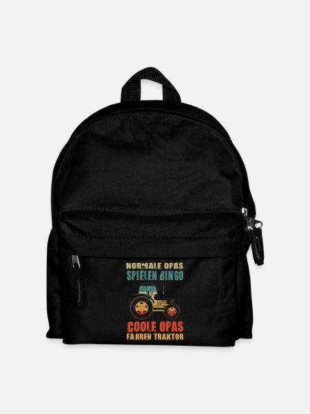 Farmer Gifts Agriculture Tractor Farmer - Kids' Backpack - black