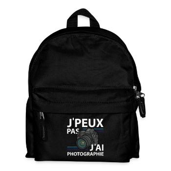 I can't I photograph - Kids' Backpack - black - Front