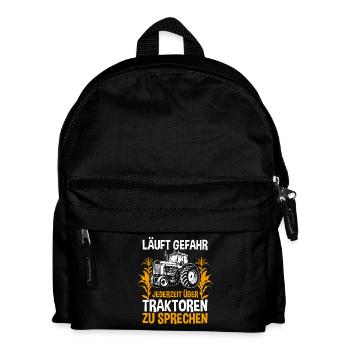 Tractor Farmer Farmer Tractor Driver Tractor - Kids' Backpack - black - Front