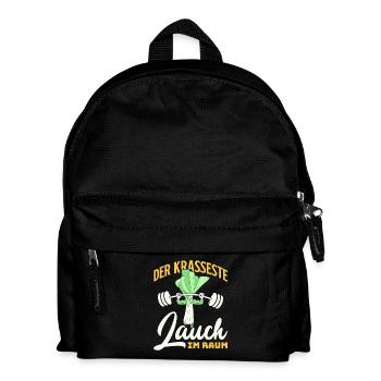 Gewichtheber DER KRASSESTE LAUCH IM GYM Lustig - Kinder Rucksack - Schwarz - Vorne