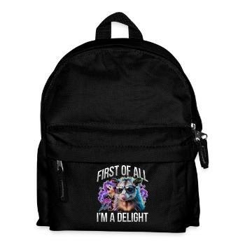 Funny Opossum - Kinder Rucksack - Schwarz - Vorne