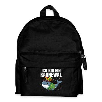 ICH BIN EIN KARNEWAL – Witziges Wortspiel - Kinder Rucksack - Schwarz - Vorne