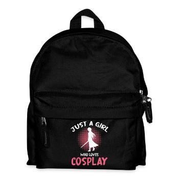 Just a Girl Loves Cosplay - Kids' Backpack - black - Front