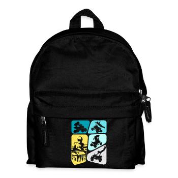 Quad Quad Driver ATV Men Boys Offroad - Kids' Backpack - black - Front