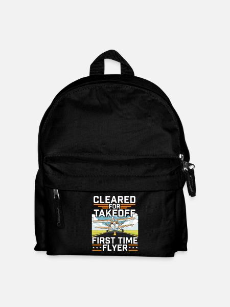 Startfreigabe als Erstflieger - Kinder Rucksack - Schwarz