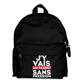 Ich setze AU-Talent ohne Druck - Kinder Rucksack - Schwarz - Vorne