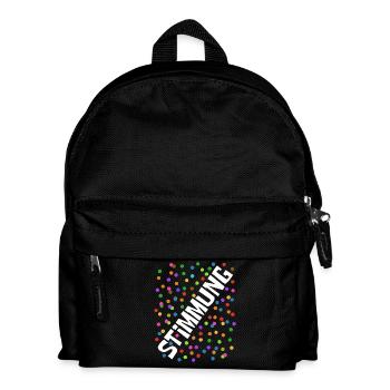 Shrovetide - Carnival - Atmosphere - Confetti - Kids' Backpack - black - Front