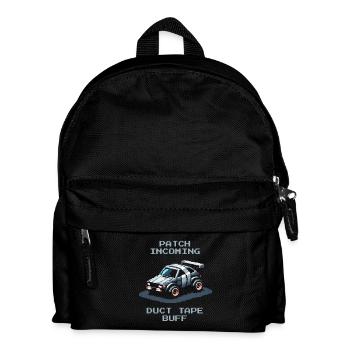 Patch: Duct Tape | RC Cars Humor - Kids' Backpack - black - Front