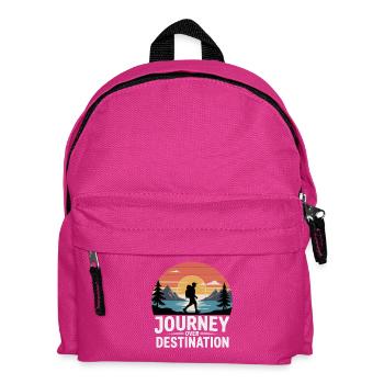 Reise-über-Ziel-Wandern - Kinder Rucksack - Fuchsia - Vorne