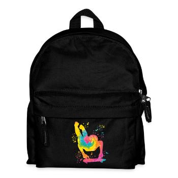 Skeleton Bobsleigh Winter Sports Sled - Kids' Backpack - black - Front