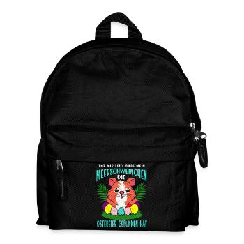 Guinea Pig Easter Eggs Parade - Kids' Backpack - black - Front