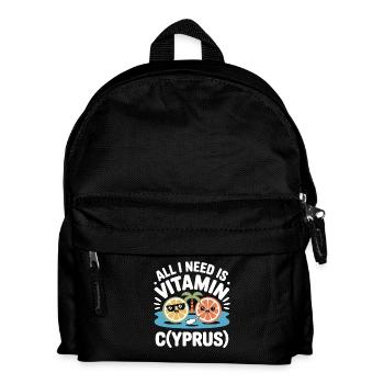 Cyprus All I Need Is Vitamin Cyprus Cyprus Flag - Kids' Backpack - black - Front