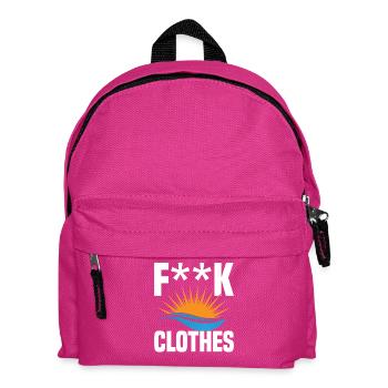 Nudisten-Naturismus-Symbol Nudistenlager Freiheit - Kinder Rucksack - Fuchsia - Vorne