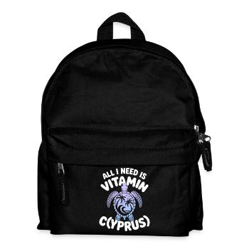 Cyprus All I Need Is Vitamin Cyprus Cyprus Flag - Kids' Backpack - black - Front