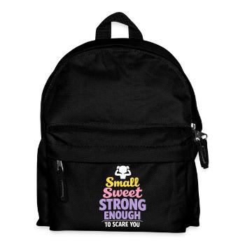 Anime Starkes Mädchen, Das Die Kraft Im - Kinder Rucksack - Schwarz - Vorne