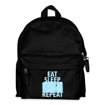 Ankerlift | Eat Sleep Lift Repeat | Skiing - Kids' Backpack - black - Front