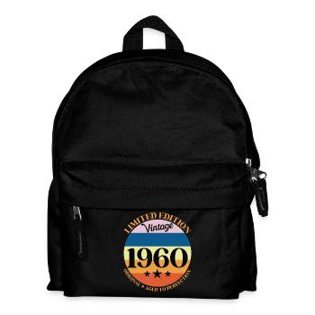 1960er Vintage-Geburtstagsgeschenk 60er Jahre - Kinder Rucksack - Schwarz - Vorne