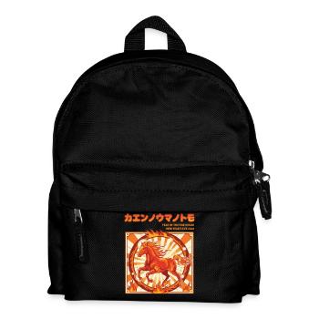 Jahr des Feuerpferdes Silvester 2026 - Kinder Rucksack - Schwarz - Vorne