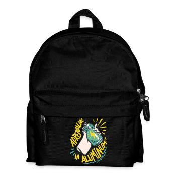 Energy Drink Adrenaline In Aluminum - Kinder Rucksack - Schwarz - Vorne