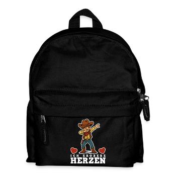 Cowboy Kinder - Kinder Rucksack - Schwarz - Vorne