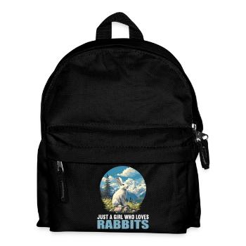 Hasen Hase - Kinder Rucksack - Schwarz - Vorne