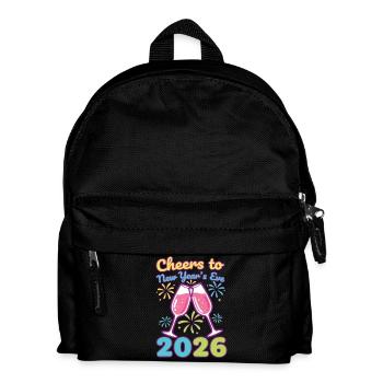 Ein Hoch auf die Silvesterfeier 2026! - Kinder Rucksack - Schwarz - Vorne