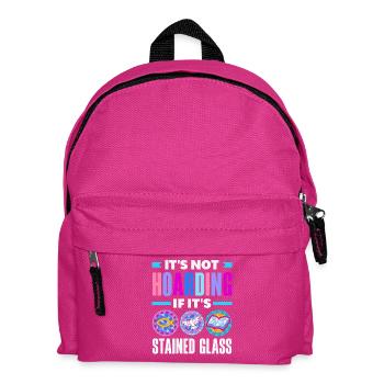 Art du vitrail Artiste du vitrail - Sac à dos Enfant - fuchsia - Devant